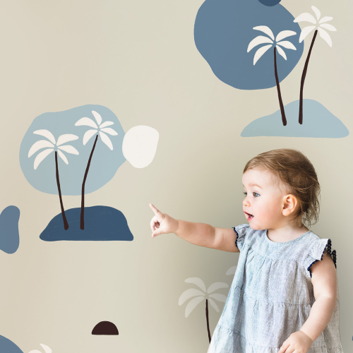 Panoramic Palm Trees BB wallpaper from Studio Romiche - Acte-Deco