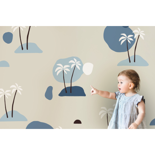 Panoramic Palm Trees BB wallpaper from Studio Romiche - Acte-Deco