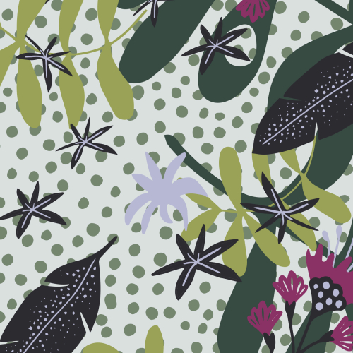Panoramic wallpaper wild foliage-Collection Petit Atelier design - Acte-deco
