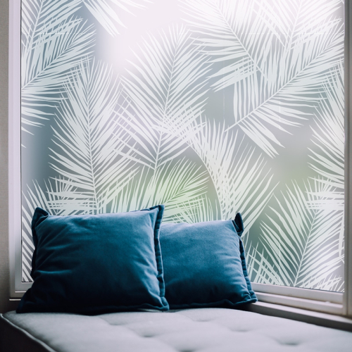 Decorative window film Palm leaves | Acte-Deco