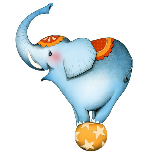 Circus 1 - Der Elefant - Sticker
