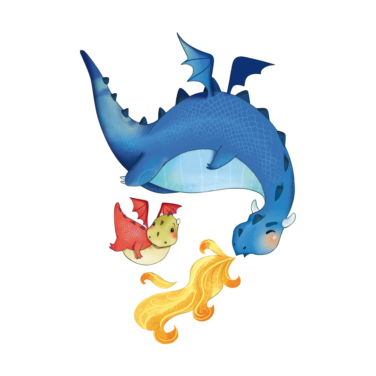 Sticker for children dragon | Acte-Deco
