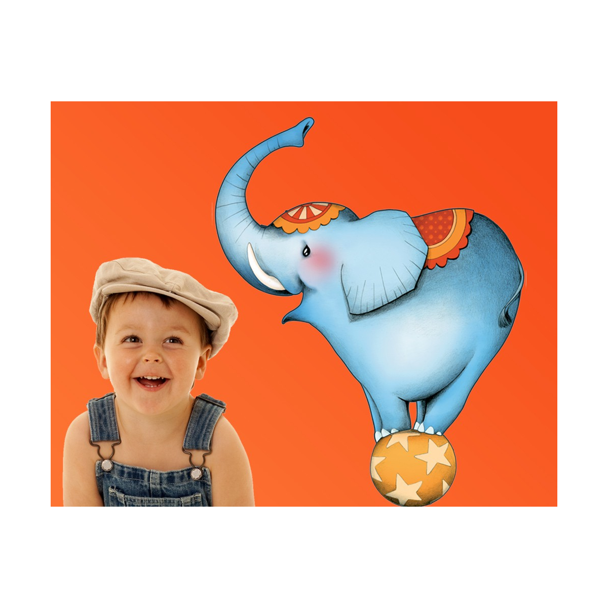 Circus 1 - L'éléphant - Sticker