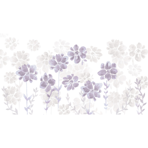 tapeten Poesie der Blumen purple