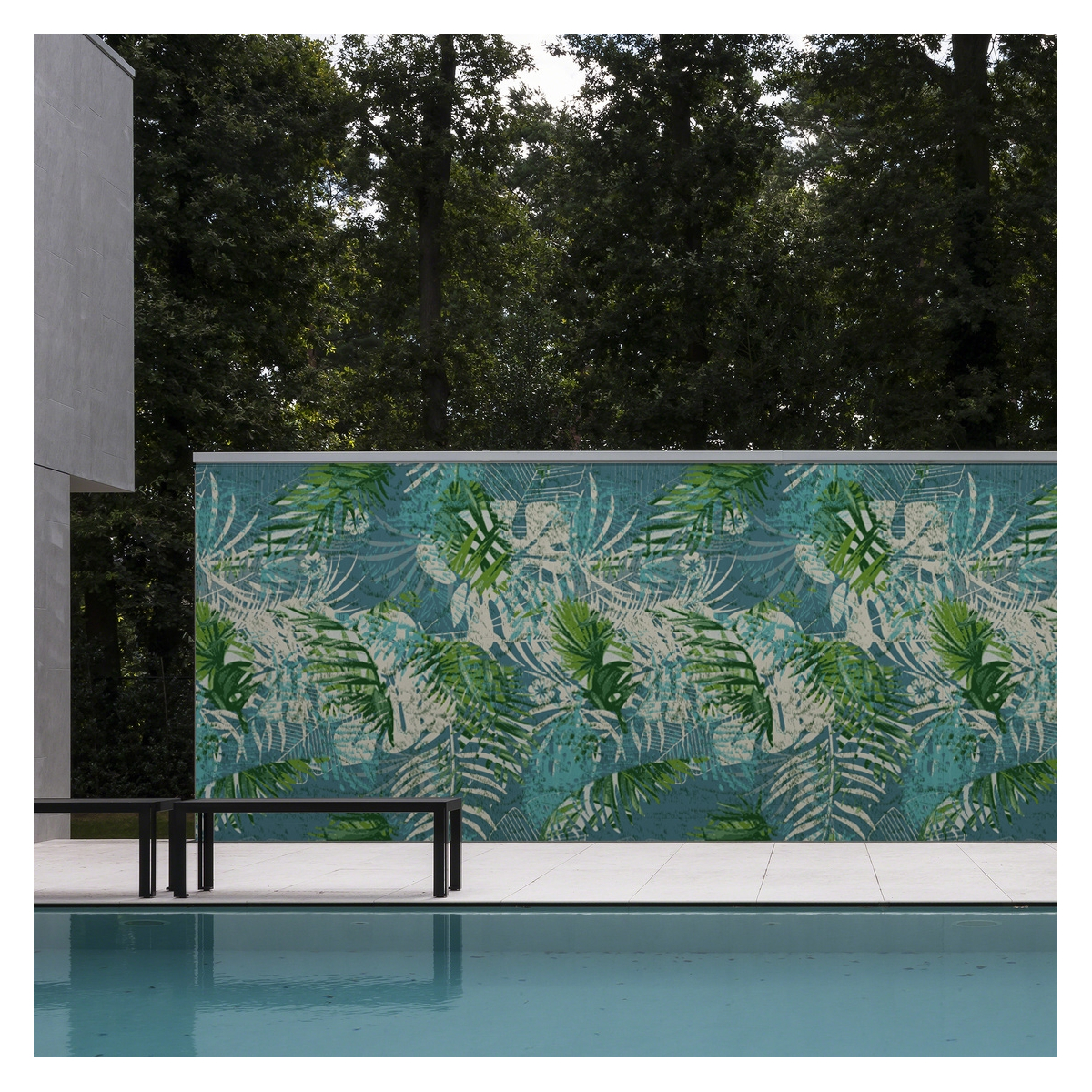 Outdoor wallpapers - Tropical green leaves