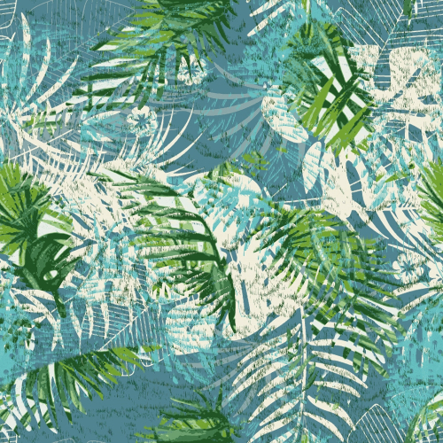 Papiers peints d'extérieur - Tropical green leaves