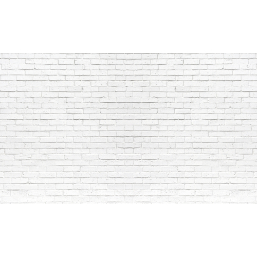 Carta da parati panoramica con mattoni bianchi Acte-Deco