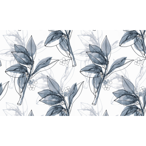 Panoramic wallpaper laurel branch - Acte-Deco