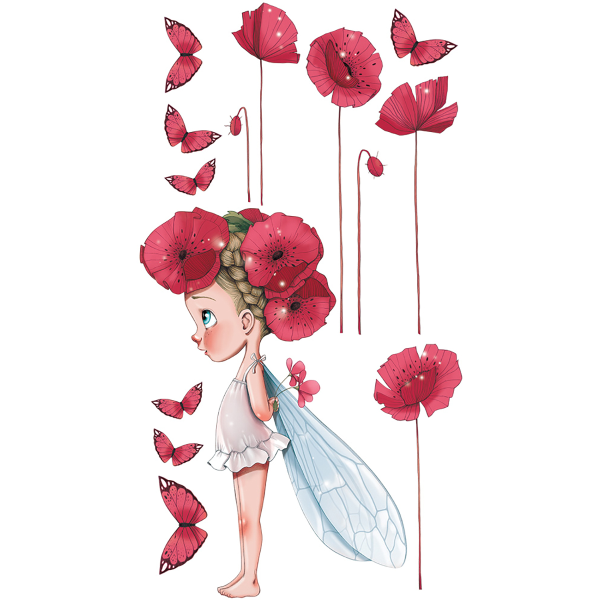 Wall sticker Little fairy Lisette for children- Acte Deco
